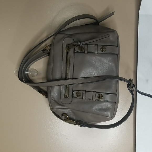 Joelle Hawkens Handbags - JOELLE HAWKENS LEATHER HANDBAG IN TAUPE